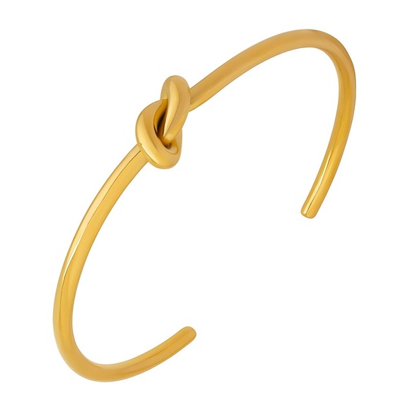 18K Gold Stainless Steel Node Bracelet - Picture 1 of 10